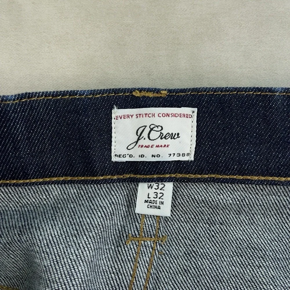 J.Crew 484 Slim Jeans Mens 32x32 Blue Dark Wash Kurabo Japanese Denim EUC